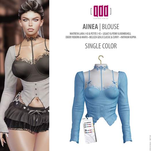[ADD] Ainea Blouse - BlueL