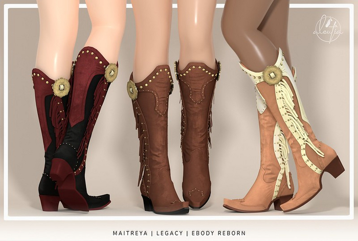 [Aleutia] Reba Cowgirl Boots - FATPACK - eBody Reborn
