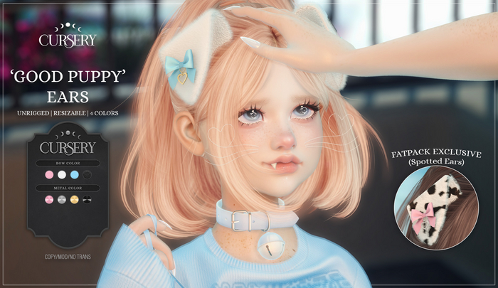 . Cursery . - 'Good Puppy' Ears - Fatpack