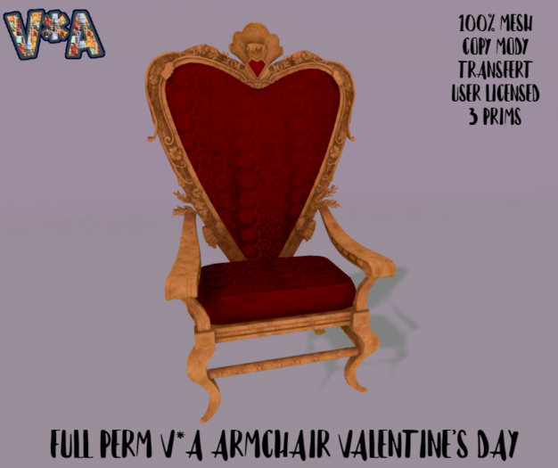 FULL PERM V*A ARMCHAIR VALENTINE'S DAY