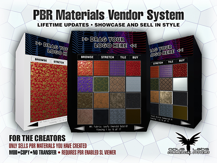 Opus Labs PBR Materials Vendor System v1.41