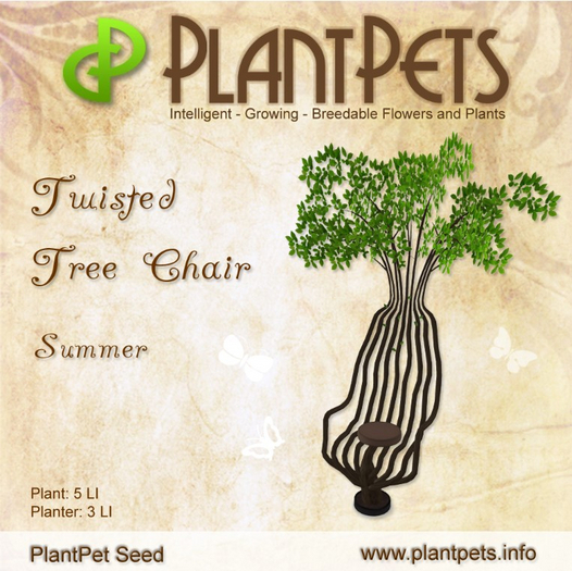 PlantPet Seed [Twisted Tree Chair *Summer*] - Common Green - Updated
