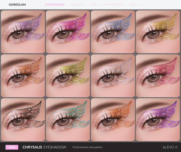 Goreglam 'Chrysalis' Eyeshadow EVO X BOM