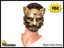 Meshuga PBR Golden Jaguar Mask FULL PERM MESH 