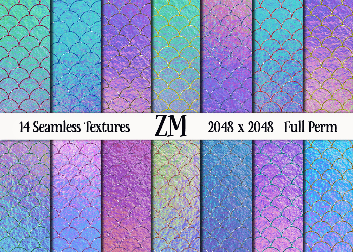 MERMAID GLITTER TEXTURES