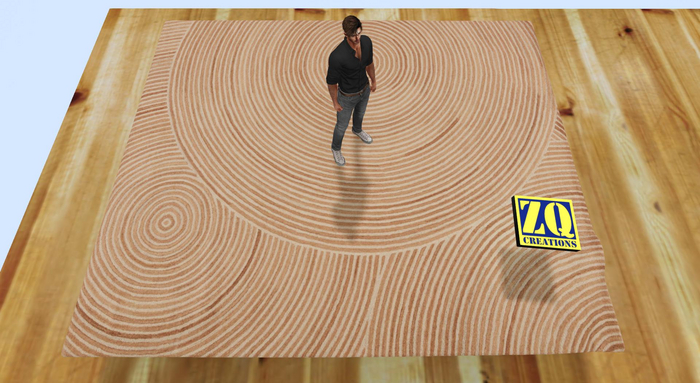 Wrinkled Corner Zen Circles Rug HD