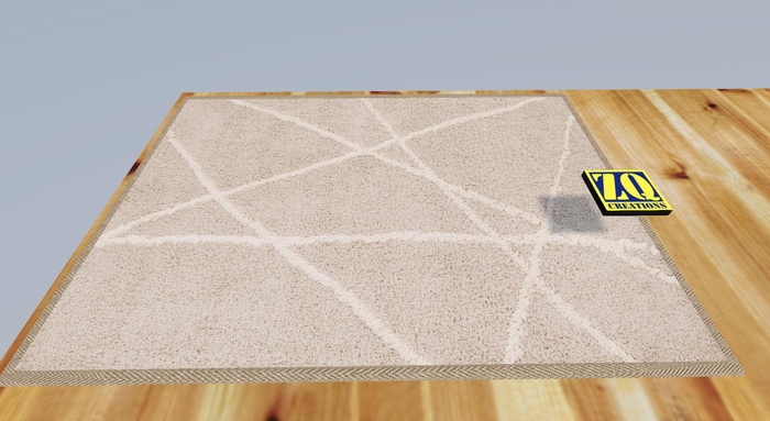 White Star Rug HD with Border