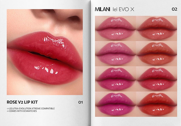 MILANI - "ROSE V2" LIP KIT / FATPACK