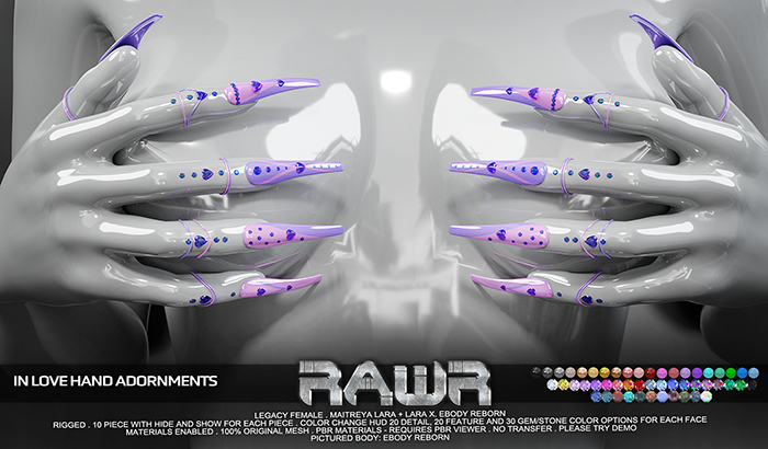 RAWR! In Love Adornments (add me)