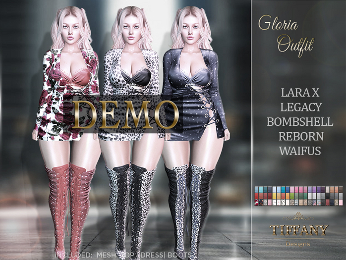 ::TD:: Gloria Outfit [Mesh] DEMO + Lara X