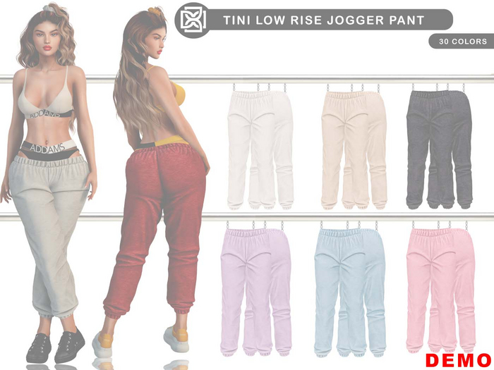 Addams - Tini Low Rise Jogger Pants #DEMO