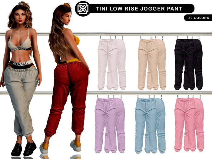 Addams - Tini Low Rise Jogger Pants #FATPACK