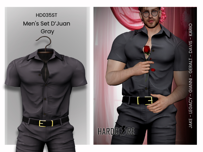 :: HARDCORE :: (HD035ST) Men's Set D' Juan Gray 