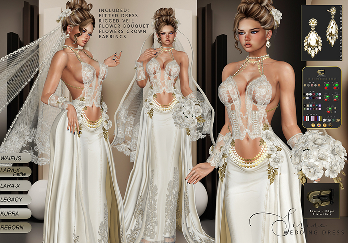 Son!a-Edge Sirine Wedding Dress - Ivory