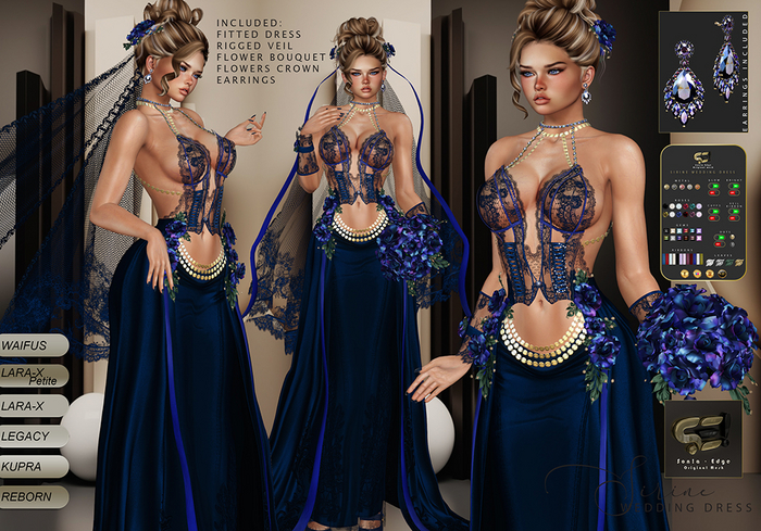 Son!a-Edge Sirine Wedding Dress - Royal