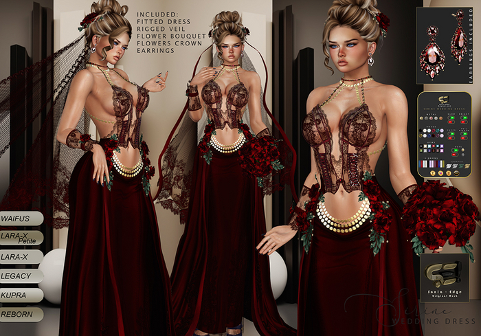 Son!a-Edge Sirine Wedding Dress - Red