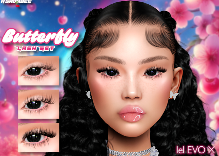*KSAVAGEE* Butterfly Lash Set EVO X 