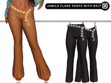 Addams - Jamila Flare Pants with Belt #29