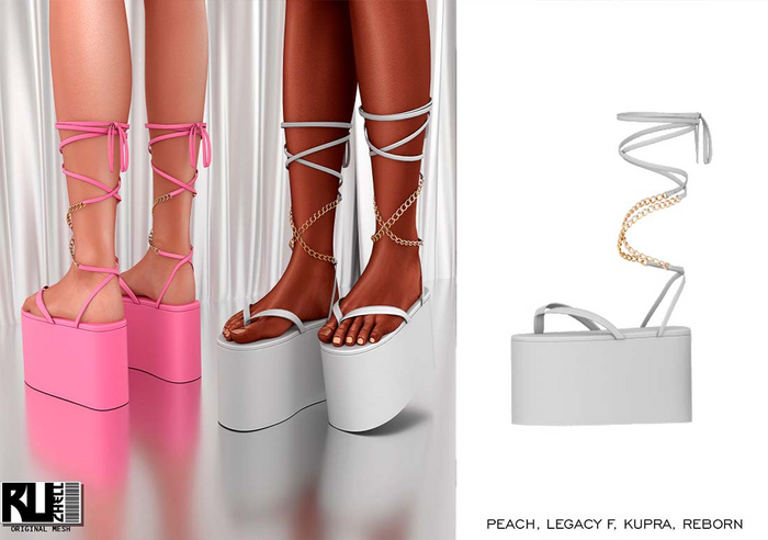 Ruchell: Anjali Sandals 'White'