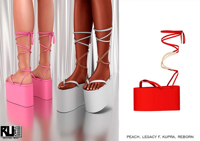 Ruchell: Anjali Sandals 'Red'