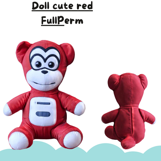 (AL) Doll cute red  Full perm
