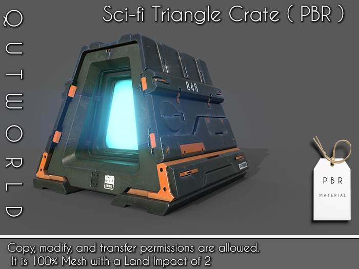 .::QUTWORLD Sci-fi Triangle Crate_PBR::.FP