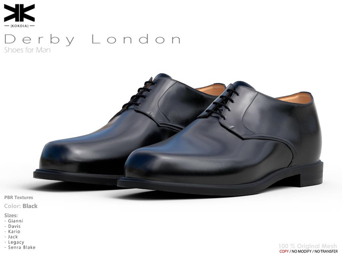 Derby London :: Man Shoes :: Black :: {kokoia}