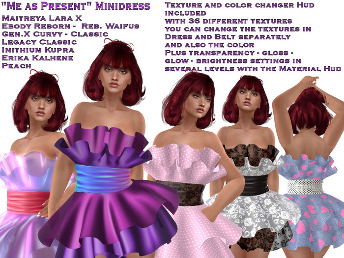 "Me as Present" Minidress