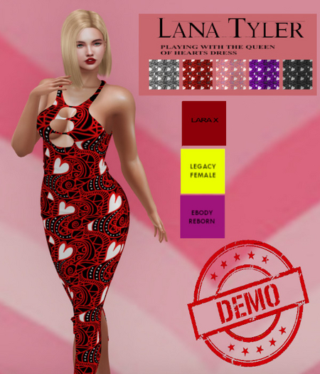 DEMO Lana Tyler Playing With The Queen Of Hearts Dress