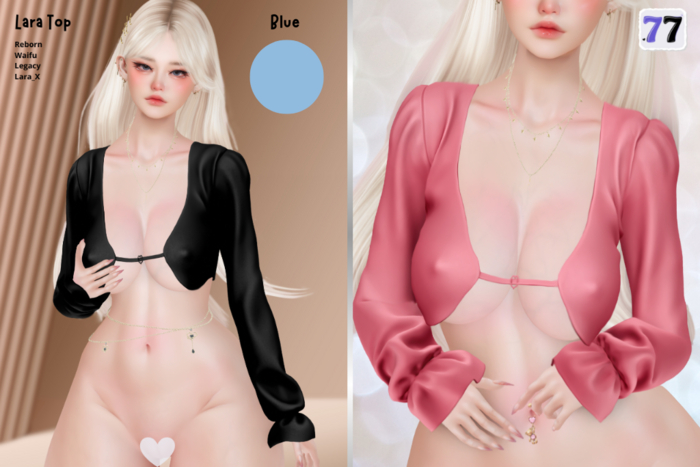 77Store - Lara Top - Blue