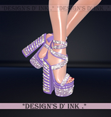 Luxury Cathy Heels Violet Wisteria