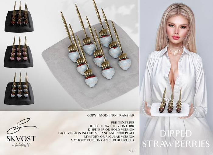 SKVOST - Dipped Strawberries - Blue Velvet Chocolate