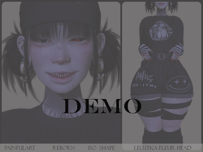 ~PAINFUL ART~ -  Iso Shape -LeLUTKA Fleur Head DEMO
