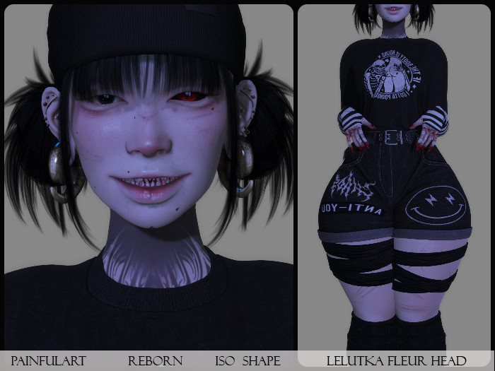 ~PAINFUL ART~ -  Iso Shape -LeLUTKA Fleur Head