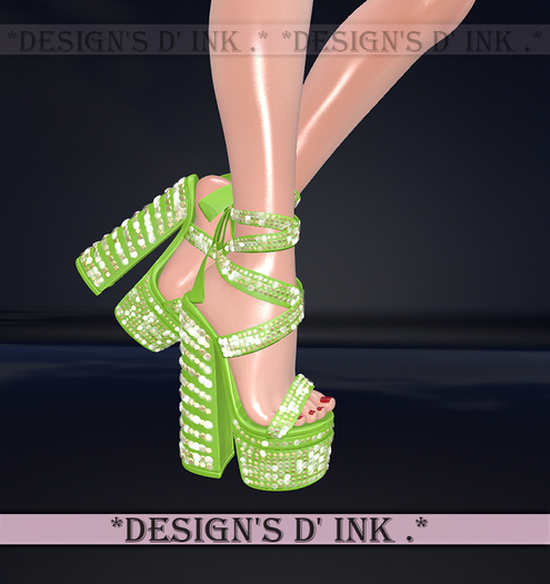 Luxury Cathy Heels Kelly Green