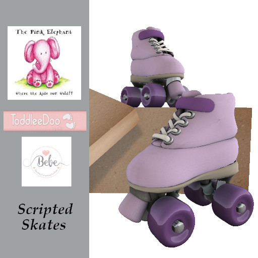 TD/BB Lavendar Roller Skates