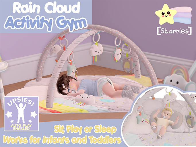 [Starries] Rain Cloud Activity Gym - Infants & Toddlers (Upsies AutoPlay)