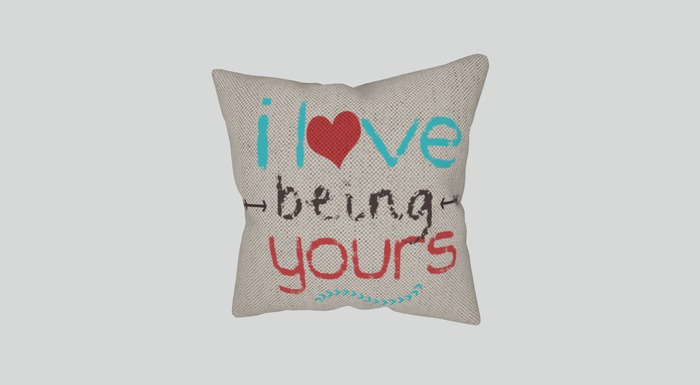 .:Ecce Bellus:.  I Love being your's Pillow