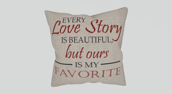 .:Ecce Bellus:. Every Love Story Pillow