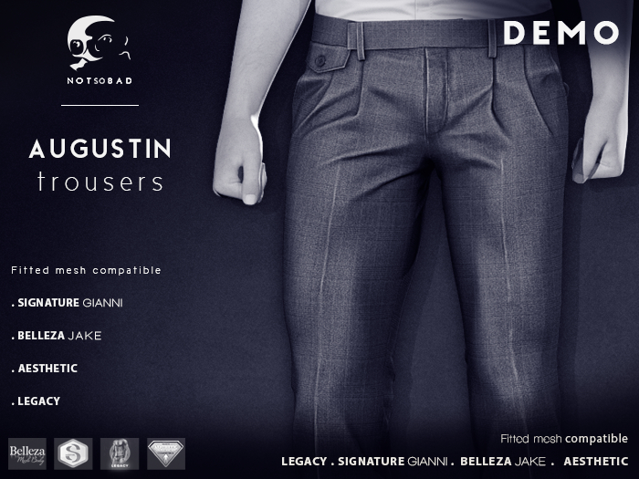 not so bad . mesh . AUGUSTIN trousers . demo