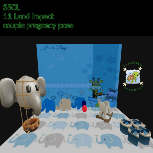 Babyshower Blue Scene