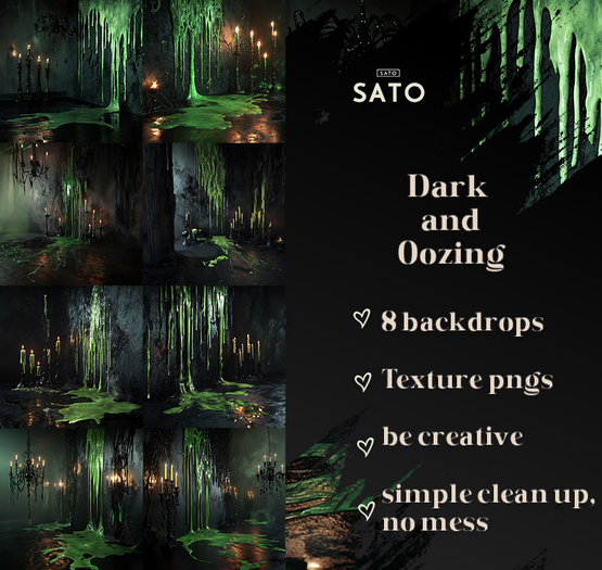 SATO - Dark and oozing Backdrops (UNPACK)