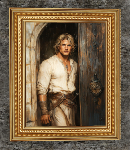 Knight At The Door Painting