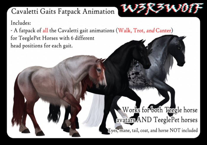 [W3R3W01F] Cavaletti Gaits Fatpack