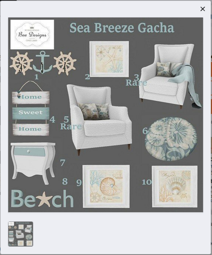 Bee Designs Sea Breeze Gacha 3 RARE