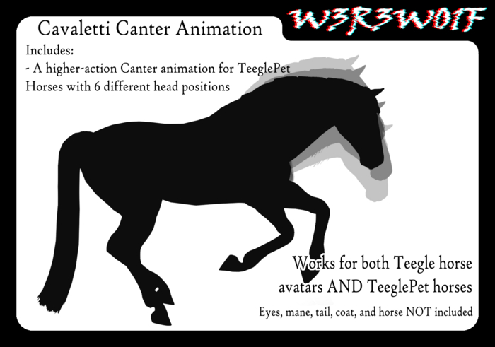 [W3R3W01F] Cavaletti Canter Animation