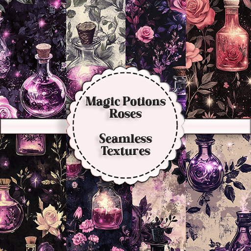 SATO - Magic Potion Roses  - Seamless Textures