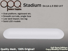 Full Perm Oval Platform, Wall Sign, Traffic Island etc. - OPQ Stadium 64-14-1.5 SS0 UV7