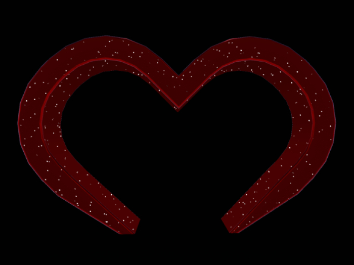 LBB - HEART ARCH glitter