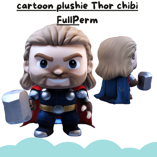 (AL) cartoon plushie Thor chibi full perm